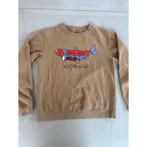 Vintage 90s Style Alaska Fish Sweatshirt Fishermancore Gorpcore Outdoors